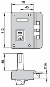 CERRADURA 10-70 DCH 10DHN YALE