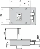CERRADURA 6-100 DCH NIQUEL 610DHN YALE