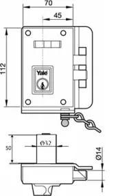 CERRADURA 10-CF FYL6 DCH CROMO 10CFYL6DHN YALE