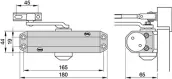 CIERRAPUERTAS CON RETENEDOR PLATA 3500-0004-60 YALE