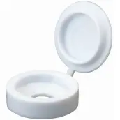 BOLSA 100 EMBELLECEDOR TAPON TORNILLO PLAST BLANCO A-371-2