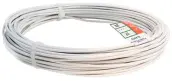 ROLLO 10mt ALAMBRE FORRADO BLANCO