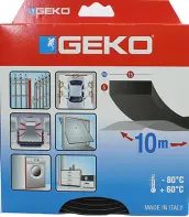 BURLETE AISLANTE IMPERMEABLE 15mmX5mmX10mt NEGRO 1300/5 GEKO
