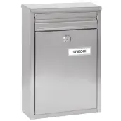 BUZON ZAGUAN INOXIDABLE 22x8x32cm E5757 ARREGUI