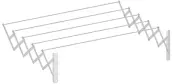 TENDEDERO EXTENSIBLE EPOXI BLANCO 80cm 311015 CUNCIAL