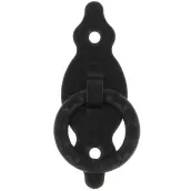 TIRADOR ANILLA VERTICAL CASTELLANO NEGRO 80x28mm mod. 1001 6126 AMIG