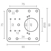 PLACA REPARACION BISAGRAS CAZOLETA 19220 MICEL