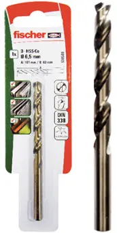 BLISTER 2 BROCAS HSS COBALTO DIN 338 DE 1mm 530491 FISCHER