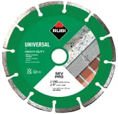 DISCO DIAMANTE 230mm GENERAL OBRA SEGMENTADO SEV 25916 RUBI