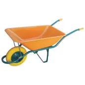 CARRETILLA OBRA RUEDA IMPINCHABLE EUROPA AMARILLA 90lt SANZ