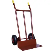 CARRETILLA ALMACEN PALA LARGA RUEDA NEUMATICA