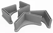 PIE PLASTICO BARRA ESTANTERIA 40mm