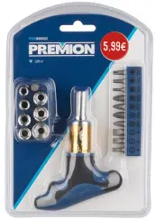 DESTORNILLADOR CARRACA 19 PUNTAS CROMO VANADIO PRE900052 PREMION