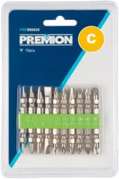 JUEGO 10 PUNTAS DOBLES ATORNILLAR PH-PZ-PL PRE900030 PREMION
