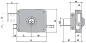CERRADURA 5125 A 80 DCH B/REDONDO LINCE
