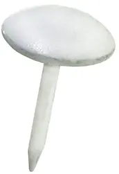 BLISTER 20 TACHUELAS ESMALTADA BLANCA 10mm