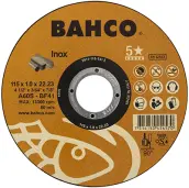 DISCO CORTE INOX 115x1mm 3911-115-T41-I BAHCO