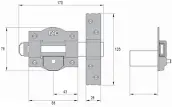 CERROJO 50R/80 BOTON/LLAVE BOMB. PERFIL CROMO FAC