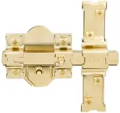 CERROJO 301RP/80 BOTON/LLAV. SEGURIDAD B/REDONDO DORADO FAC
