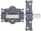CERROJO 101-L PINTADO LLAVE/LLAVE BOMB. REDONDO 24004 TRABA
