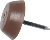 BOLSA 100 QUITA RUIDO DESLIZANTE PLASTICO 17mm MARRON 60506