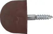 BOLSA 100 SOPORTE ESTANTE VITRINA PLAST. MARRON 20mm MICEL