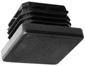 BOLSA 50 CONTERA CUADRADA PLASTICO INTERIOR NEGRO 20x20mm