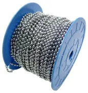 BOBINA 50mt CADENA BOLAS LAVABO CROMADA 3,2mm 6262532 INDUS