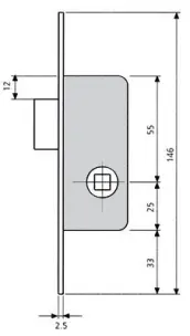 CERRADURA 221528AI TESA