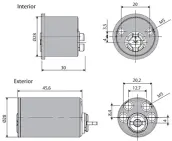 BOMBILLO T6TS 40LC REDONDO PARA CERRADURAS TS TESA *
