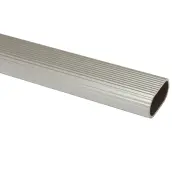 TUBO ARMARIO ALUMINO PLATA 1,5mt 30x15mm MOD.1 18439 AMIG