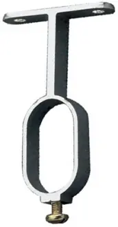 BLISTER 2 SOPORTE CENTRAL TUBO OVAL PLATA 30x15mm N8 2159 AMIG