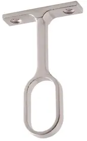 CAJA 25 SOPORTE CENTRAL TUBO OVAL 30x15 CROMO A-4002