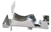 CAJA 25 SOPORTE FRENTE TUBO CROMO 12mm 73309