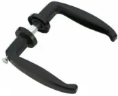 MANIVELA ALUMINIO NEGRA REGULABLE 25/38mm 00232 0041
