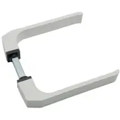 JUEGO MANIVELA ALUMINIO BLANCA CUADRADILLO 8mm 68122 MICEL