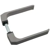 JUEGO MANIVELA ALUMINIO PLATA CUADRADILLO 8mm 68124 MICEL