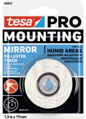 ROLLO CINTA PEGAR DOBLE CARA ESPEJOS 1,5mt x19mm 66952 TESA