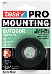 ROLLO CINTA PEGAR DOBLE CARA EXTERIOR 1,5m x19mm 66751 TESA