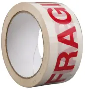 ROLLO PRECINTO MUY FRAGIL BLANCO 132mt x48mm