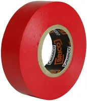 PAQ. 10 ROLLOS CINTA AISLANTE ROJA 19mm x20mt MIARCO