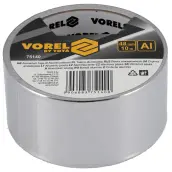 ROLLO CINTA ALUMINIO PLATA 10mt x 48mm 75140 VOREL