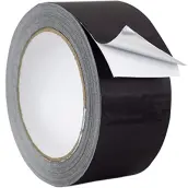 ROLLO CINTA ADHESIVA ALUMINIO NEGRA 10mt x50mm CAN5010