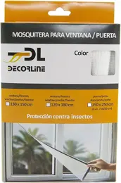 KIT MOSQUITERA VENTANA BLANCA VELCRO 1,3x1,5mt EPID