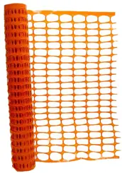 ROLLO TELA MALLA PLASTICO SEÑALIZACION NARANJA 1x50mt