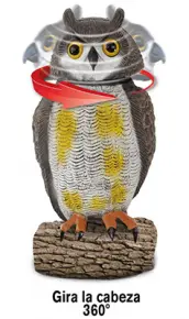 BUHO EOLICO ANTIPAJAROS 40cm 231452 MASSO