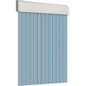 CORTINA PUERTA 120x210cm PLANA TOSCA nº6 CRISTAL-AZUL