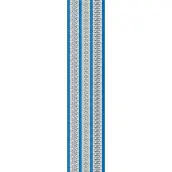 CORTINA PUERTA 120x210cm PLANA TOSCA nº6 CRISTAL-AZUL