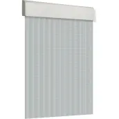CORTINA PUERTA 120x210cm PLANA TOSCA nº5 CRISTAL TRANSP.
