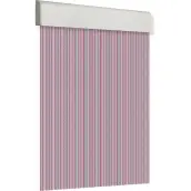 CORTINA PUERTA 120x210cm PLANA TOSCA nº8 CRISTAL-ROJO
